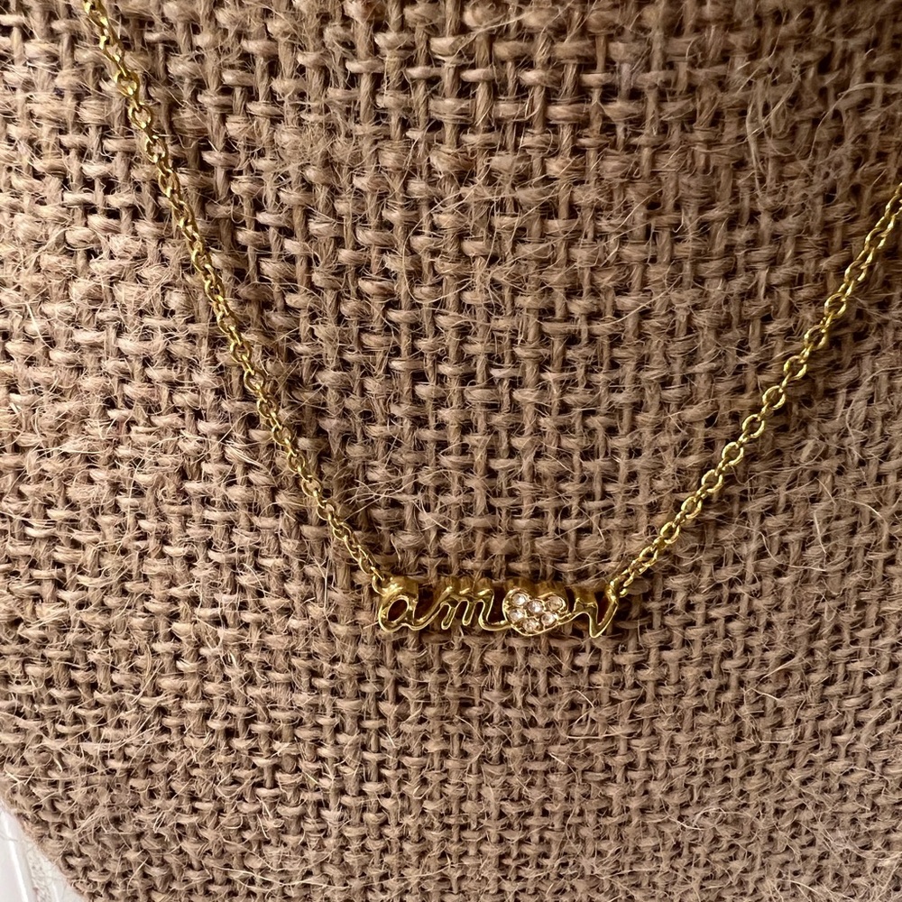 Gold 'Amour' Necklace